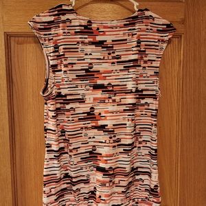 Christopher & Banks capsleeve top. Size small. Multicolored.